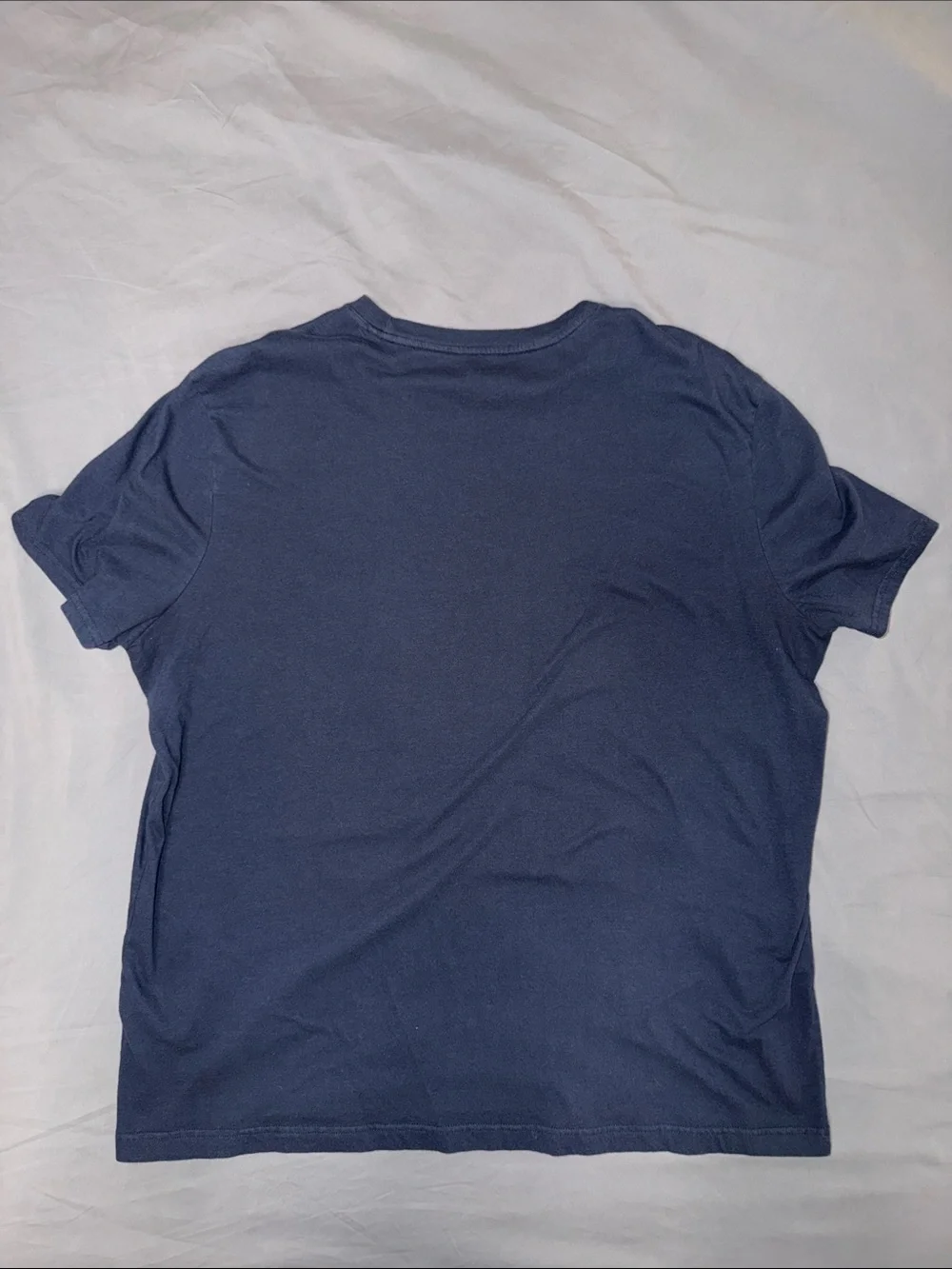 Banana Republic Navy Tee with Orange and Yellow Graphic Elephant
